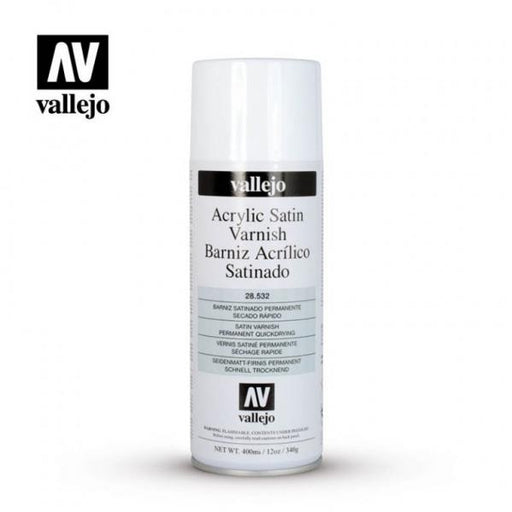 Vallejo VAL28532 SATIN VARNISH AEROSOL 400ML - Tistaminis