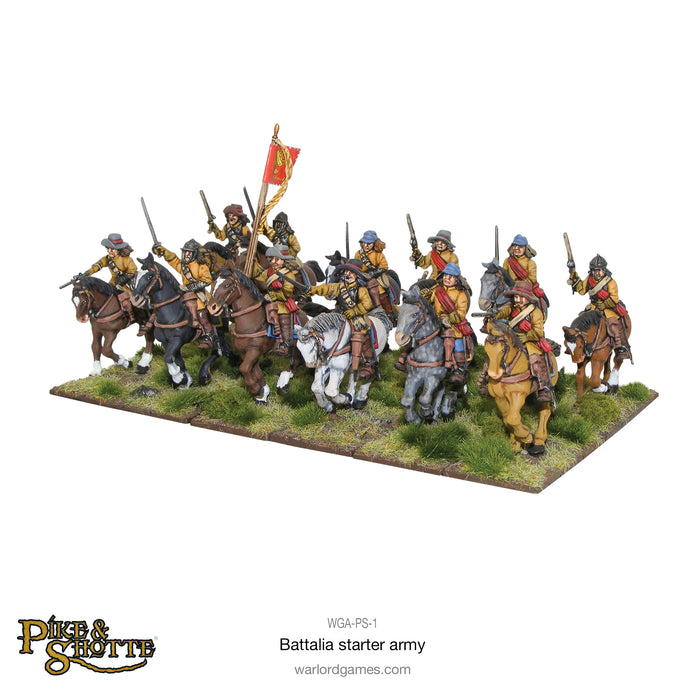 Pike and Shotte Battalia Starter Army Box (80 Inf, 24 Cav, 10 Firelocks) New - Tistaminis