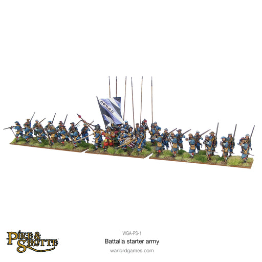 Pike and Shotte Battalia Starter Army Box (80 Inf, 24 Cav, 10 Firelocks) New - Tistaminis