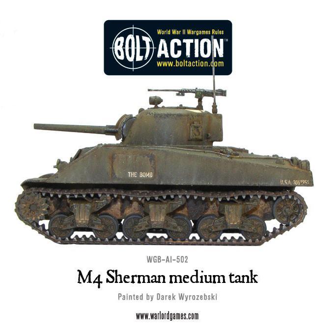 Bolt Action M4 Sherman Medium Tank New - Tistaminis