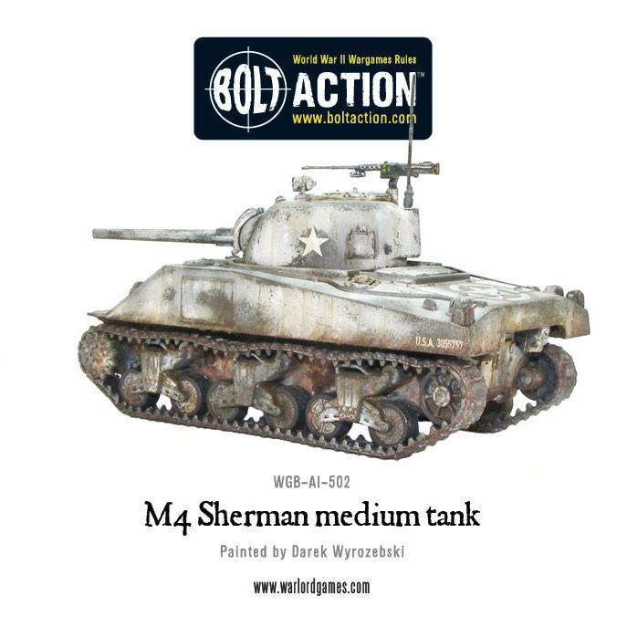 Bolt Action M4 Sherman Medium Tank New - Tistaminis