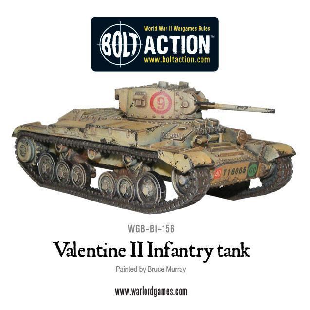 Bolt Action British Valentine II Cruiser Tank New - WGB-BI-156 - Tistaminis