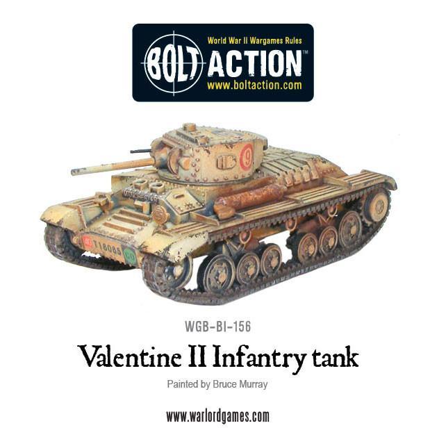 Bolt Action British Valentine II Cruiser Tank New - WGB-BI-156 - Tistaminis