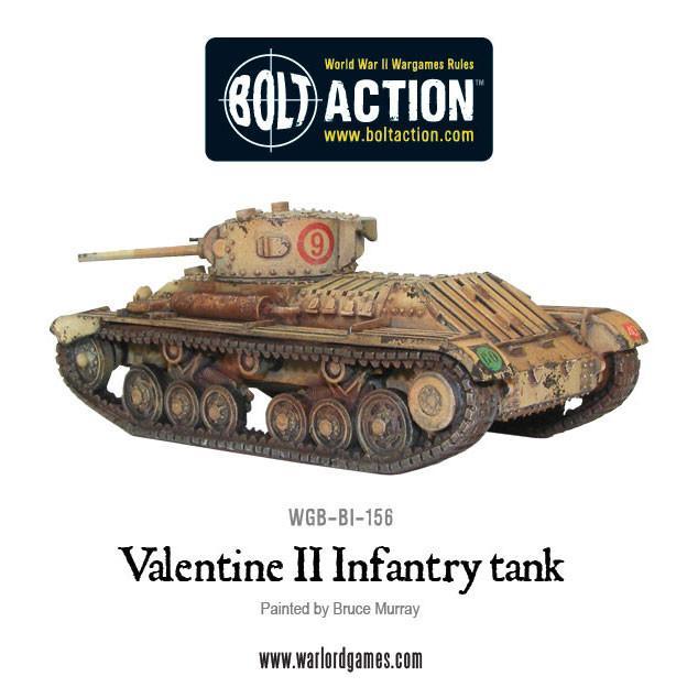 Bolt Action British Valentine II Cruiser Tank New - WGB-BI-156 - Tistaminis