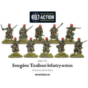 Bolt Action Senegalese Tirailleurs Section New - Tistaminis