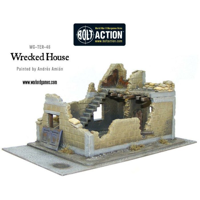 Bolt Action Wrecked House Terrain  New - WG-TER-46 - Tistaminis