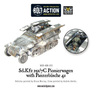 Bolt Action German Sd.Kfz 251/7C Pionierwagen with panzerbuchse New - WGB-WM-503 - Tistaminis