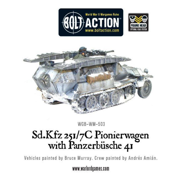 Bolt Action German Sd.Kfz 251/7C Pionierwagen with panzerbuchse New - WGB-WM-503 - Tistaminis