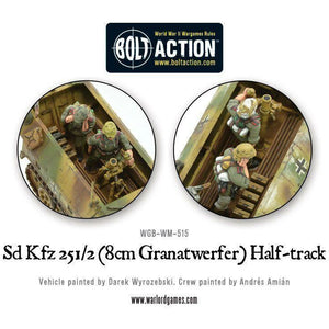 Bolt Action German 8CM Granatwerfer Half Track New - Tistaminis