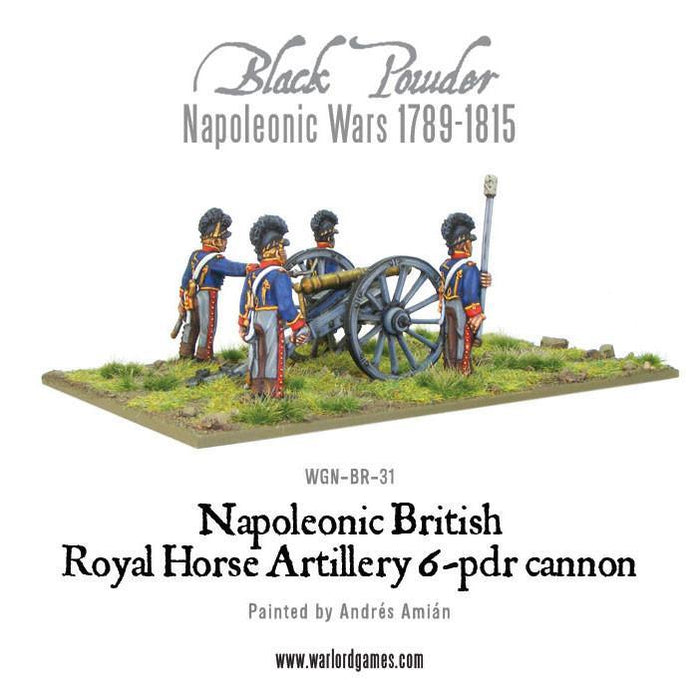 Black Powder British Royal Horse Artillery 6 pdr Cannon New - Tistaminis