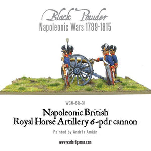 Black Powder British Royal Horse Artillery 6 pdr Cannon New - Tistaminis