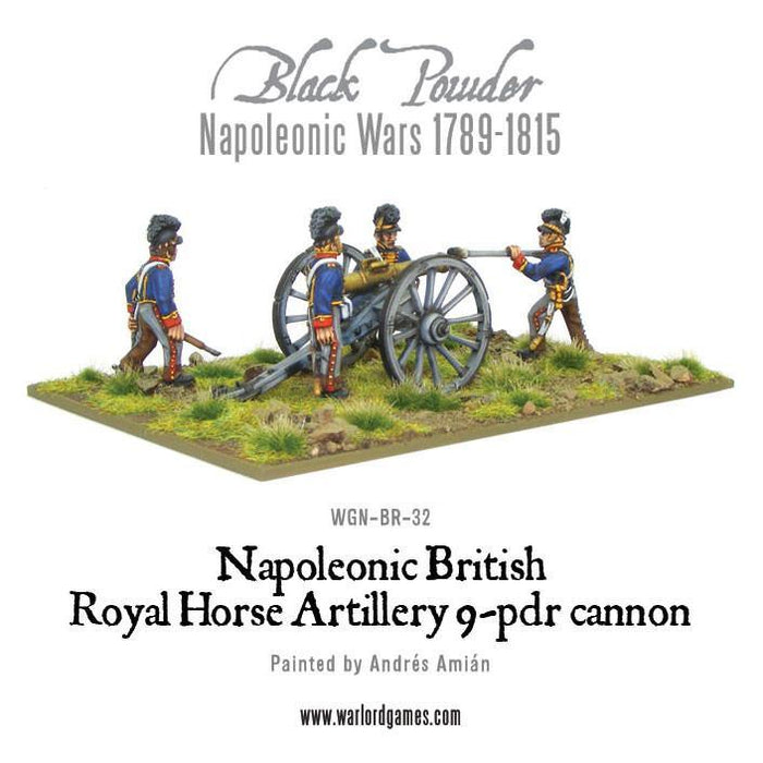 Black Powder British Royal Horse Artillery 9 pdr Cannon New - Tistaminis