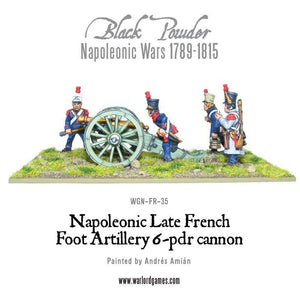 Black Powder French Napoleonic 6 pdr Foot Artillery New - Tistaminis