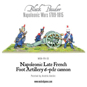 Black Powder French Napoleonic 6 pdr Foot Artillery New - Tistaminis