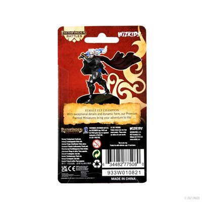 Pathfinder Battles: Premium Painted Figures Wave 2: Elf Paladin Female New - Tistaminis