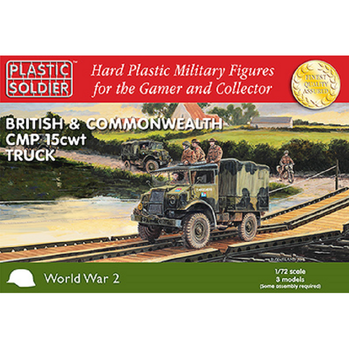 Plastic Soldier WW2V20024 1/72nd CMP 15 CWT TRUCKS New - TISTA MINIS