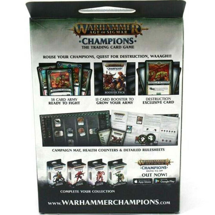 WARHAMMER AGE OF SIGMAR CHAMPIONS DESTRUCTION CAMPAIGN DECK NEW - Tistaminis