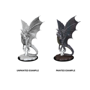 D&D Nolzurs Marvelous Upainted Miniatures: Wave 11: Young Silver Dragon New - Tistaminis
