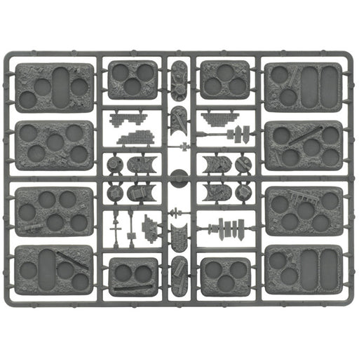 Flames of War Plastic Bases - Rubble New - Tistaminis