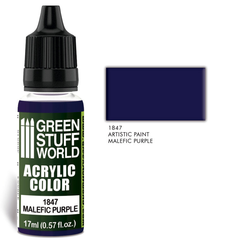 Green Stuff World Acrylic Color Malefic Purple - Tistaminis