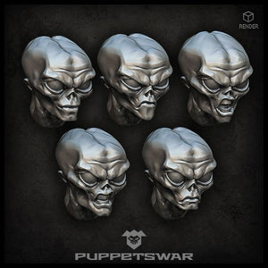 Puppets War Gray Alien Heads New - Tistaminis