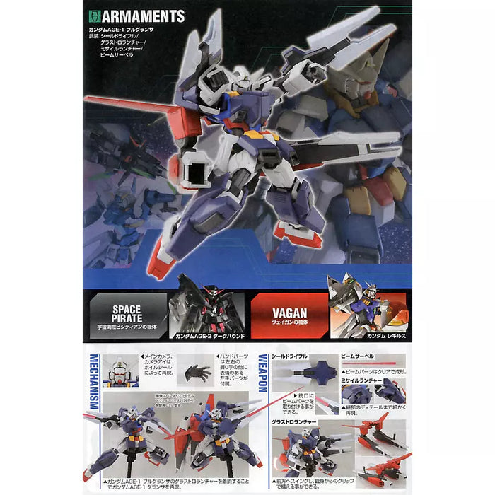 Bandai Gundam HGAGE #35 1/144 Gundam AGE-1 Full Glanza New - Tistaminis