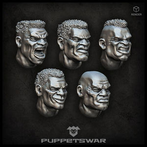 Puppets War African heads New - Tistaminis