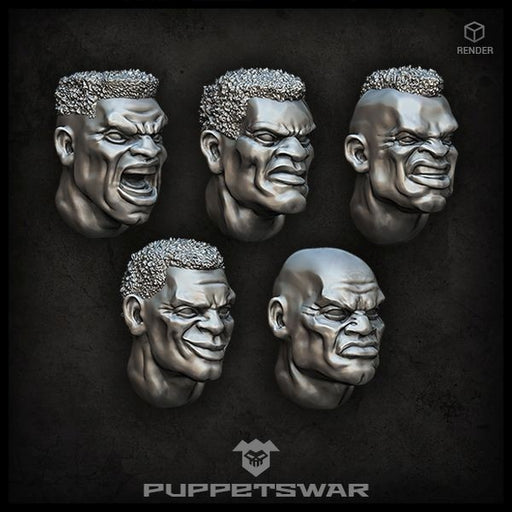 Puppets War African heads New - Tistaminis