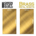 Green Stuff World BRASS Metal sheets 60x120mm (Pack x2) New - Tistaminis