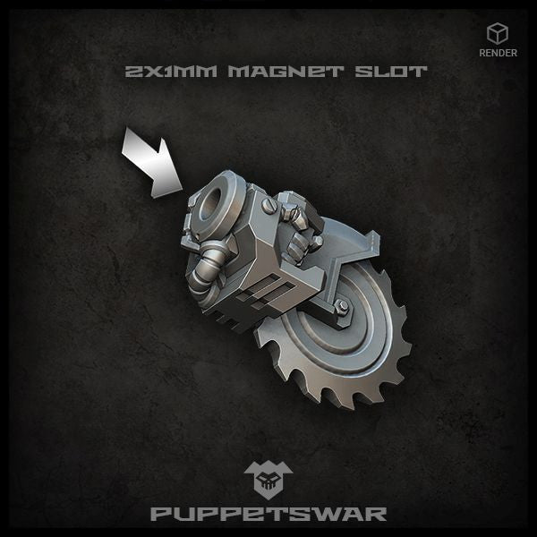 Puppets War Hand Buzzsaws (left) v2 New - Tistaminis