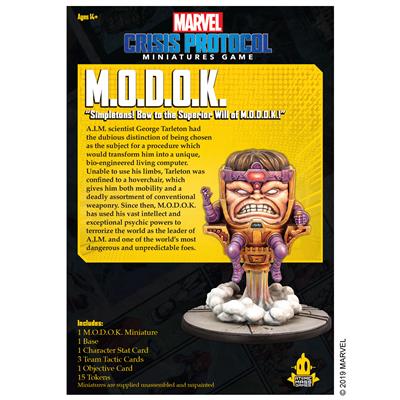 New Marvel Crisis Protocol: M.O.D.O.K. Character Pack - Tistaminis