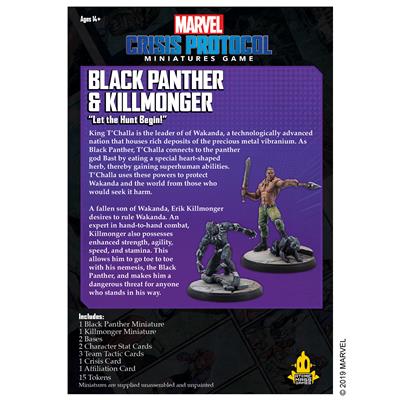 Marvel Crisis Protocol: Black Panther and Killmonder Character Pack New - Tistaminis