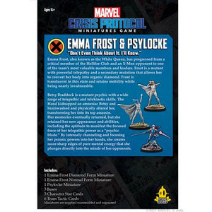 Marvel Crisis Protocol: Emma Frost & Psylock Character Pack Preorder - Tistaminis