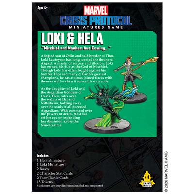 MARVEL Crisis Protocol : LOKI & HELA CHARACTER PACK CP12EN New - Tistaminis