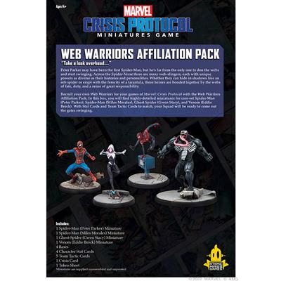 Marvel Crisis Protocol Web Warriors Affiliation Pack New - Tistaminis