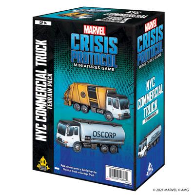 MARVEL Crisis Protocol : GARBAGE TRUCK/CHEM TRUCK TERRAIN EXPANSION CP14EN New - Tistaminis