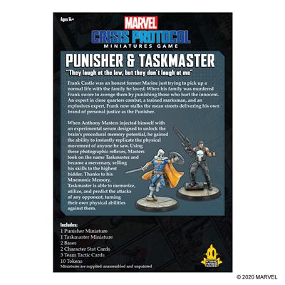 Marvel Crisis Protocol: Punisher And Taskmaster Character Pack New - Tistaminis