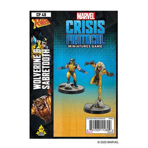 Marvel Crisis Protocol: Wolverine & Sabertooth Character Pack New - Tistaminis