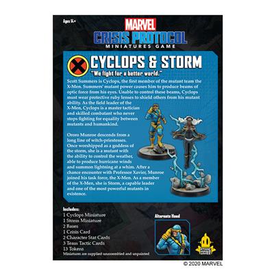 Marvel Crisis Protocol: Storm & Cyclops Character Pack New - Tistaminis