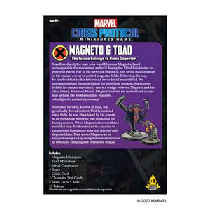 Marvel Crisis Protocol: Magneto & Toad Character Pack New - Tistaminis