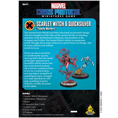 Marvel Crisis Protocol: Scarlet Witch and Quicksilver Character Pack New - Tistaminis