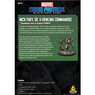 Marvel Crisis Protocol: Nick Fury Sr & the Howling Commandos - Tistaminis