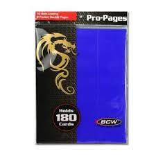 BCW ULTRA PRO PAGES 18 POCKET SIDELOAD BLUE 10 PACK NEW - Tistaminis