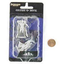 Pathfinder Deepcuts Unpainted Miniatures: Wave 12: Cultist & Devil New - Tistaminis