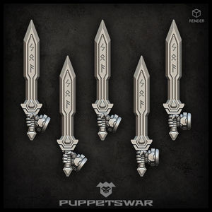 Puppets War Rune Swords (right) New - Tistaminis