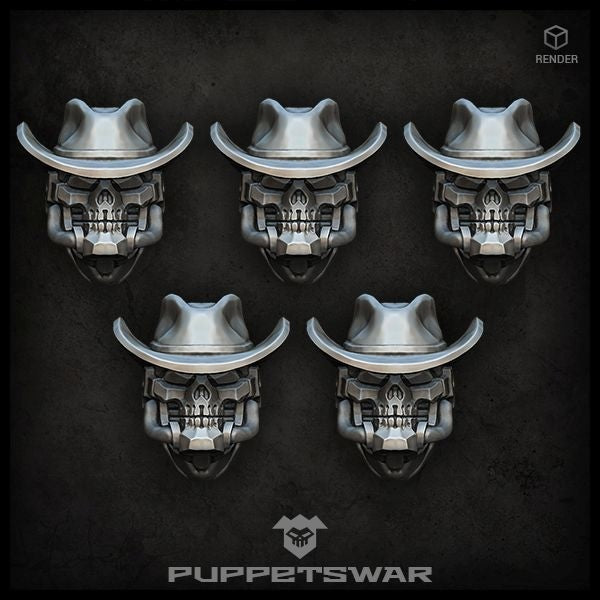 Puppets War Gunslinger Reaper heads New - Tistaminis