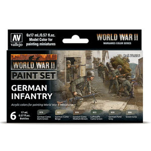 Vallejo WWII German Infantry Paint Set - TISTA MINIS