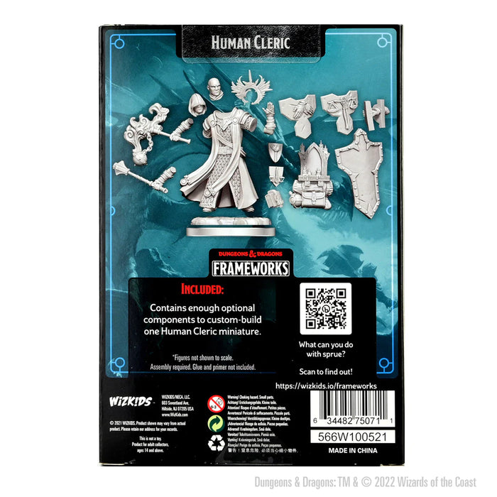 Dungeons and Dragons Frameworks: Human Cleric Male New - Tistaminis