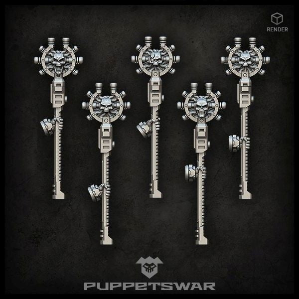 Puppets War Psionic Staffs (left) New - Tistaminis