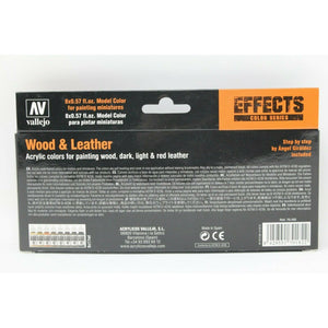 Vallejo Effects Colour Series Paint Set: Wood and Leather - TISTA MINIS